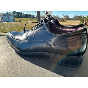 Freeman Colten Men's Black Bicycle Toe Oxford Dress‎ Shoes 12W 1660 1318